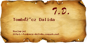 Tombácz Dalida névjegykártya